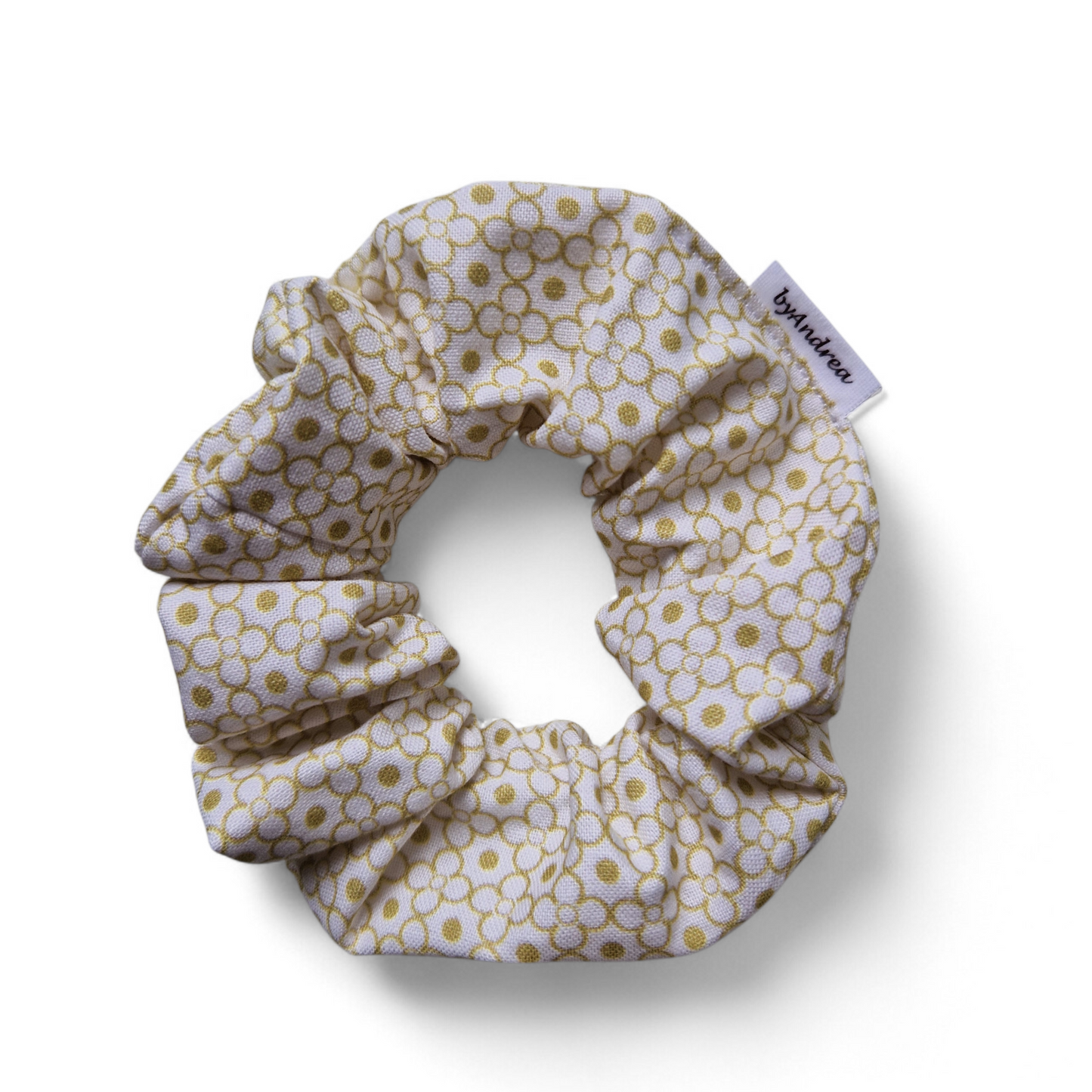 Scrunchie hvit/oliven